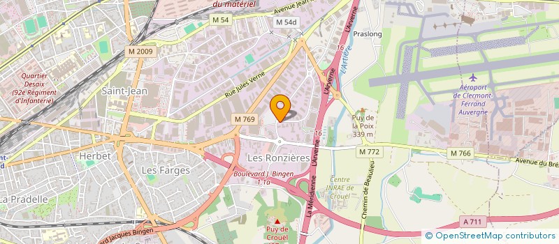 localisation de l'entreprise S.P.C à CLERMONT-FERRAND