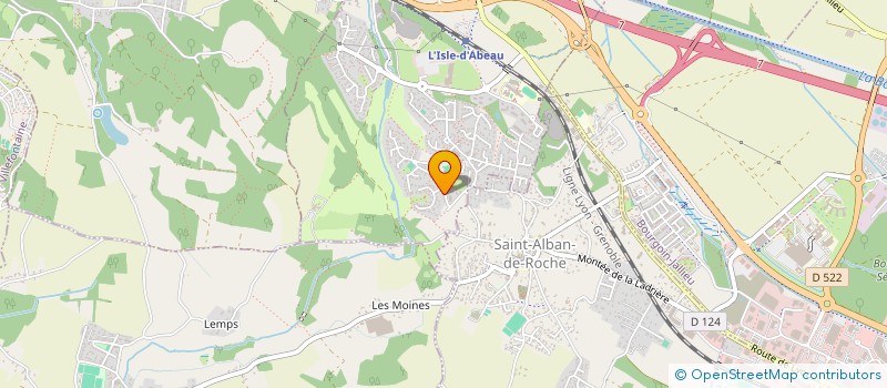 localisation de l'entreprise S.P.C.  L'ISLE-D'ABEAU