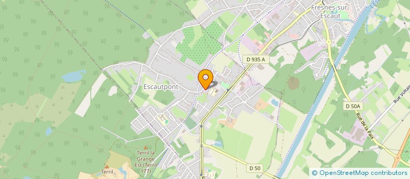 localisation de l'entreprise S P C à ESCAUTPONT