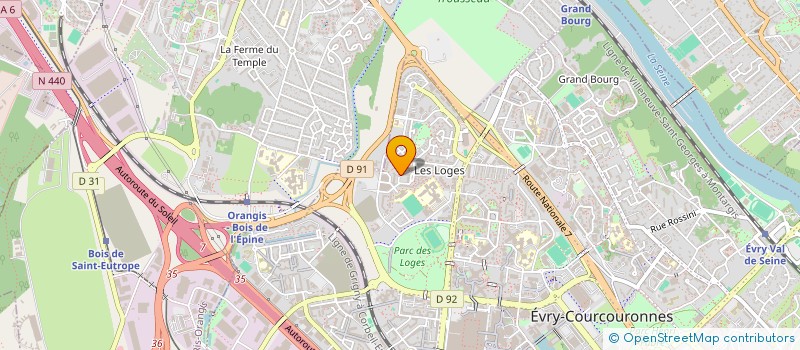 localisation de l'entreprise S.P.C.E BARRO & FOF à EVRY-COURCOURONNES