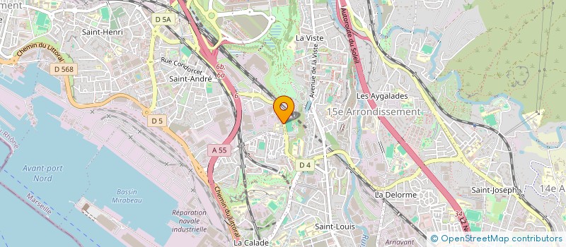 localisation de l'entreprise S.P.C.R. à MARSEILLE