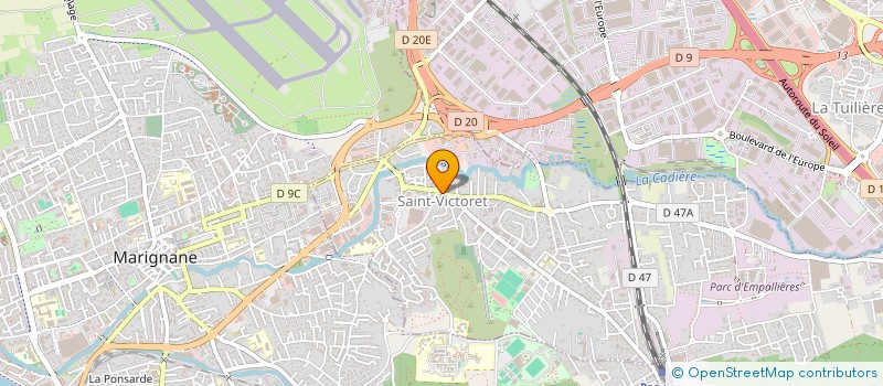 localisation de l'entreprise S.P.C.R  SAINT-VICTORET