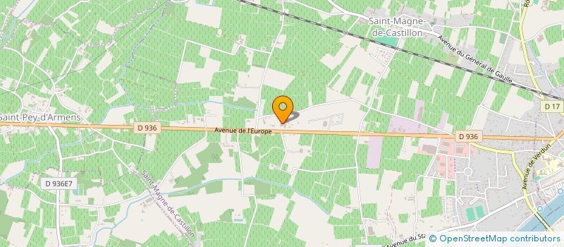 localisation de l'entreprise S P C S (CLIM PLOM CHAUF SERVICE)  SAINT-MAGNE-DE-CASTILLON