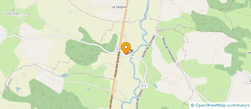 localisation de l'entreprise S P C SANSAN PETANQUE CLUB  SANSAN