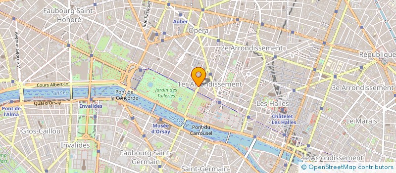 localisation de l'entreprise S.P. COMMUNICATION à PARIS