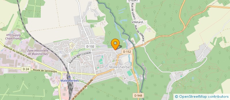 localisation de l'entreprise S.P.D.A. - SOCIETE PROTECTRICE ET DEFENSE DES ANIMAUX A MALESHERBES  LE MALESHERBOIS