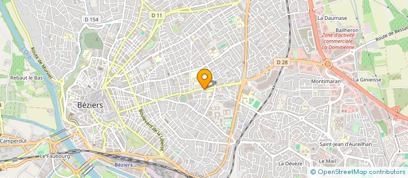 localisation de l'entreprise S P DIAGS à BEZIERS