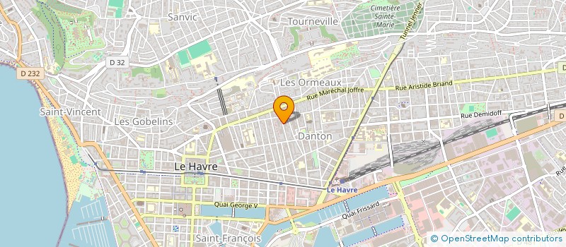 localisation de l'entreprise S P E à LE HAVRE