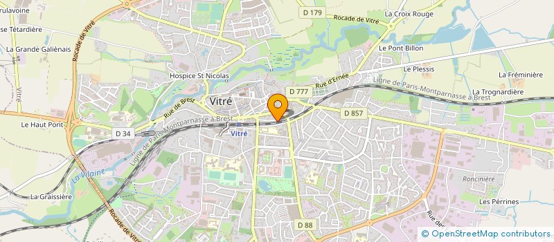 localisation de l'entreprise S.P.E à VITRE