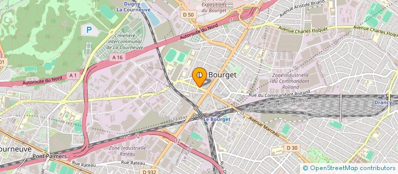 localisation de l'entreprise S.P.E à LE BOURGET