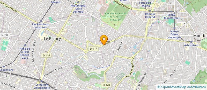 localisation de l'entreprise S.P.E ETANCHEITE à CLICHY-SOUS-BOIS