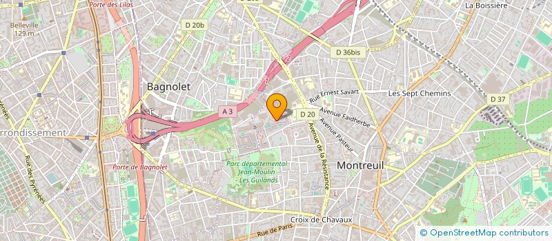 localisation de l'entreprise S.P EXPO  MONTREUIL