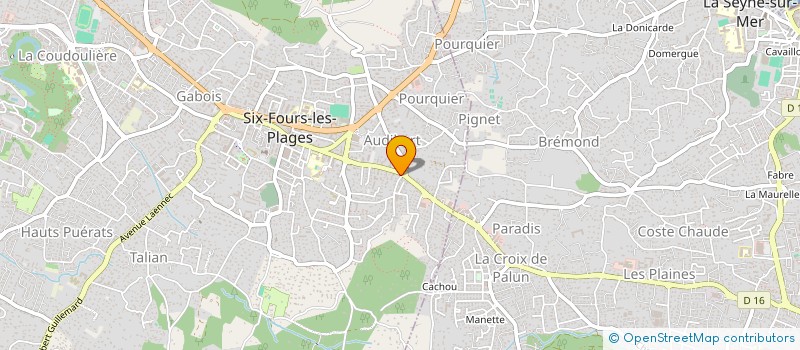 localisation de l'entreprise S P F à SIX-FOURS-LES-PLAGES