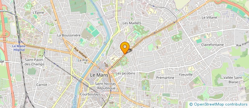 localisation de l'entreprise S.P.F.P.L. CARDIOMAINE 2 à LE MANS