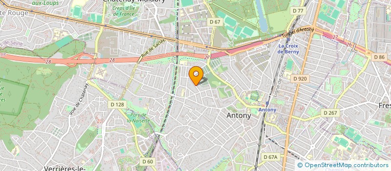 localisation de l'entreprise S.P.F.P.L. CHAMPAGNE à ANTONY