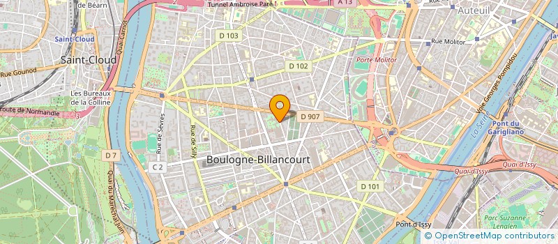 localisation de l'entreprise S.P.F.P.L DU DR SACHE MARIE-PIERRE à BOULOGNE-BILLANCOURT