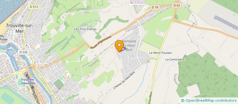 localisation de l'entreprise S.P.F.P.L. FINANCIERE BENAMRAN SOCIETE DE PARTICIPATIONS FINANCIERES DE PROFESSION LIBERALE DE PHARMACIENS D'OFFICINE  TOUQUES