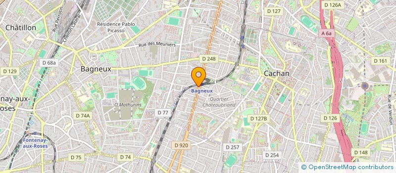 localisation de l'entreprise S.P. FOOD  BAGNEUX