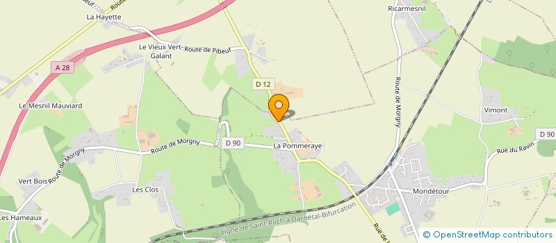 localisation de l'entreprise S.P.H.F.  MORGNY-LA-POMMERAYE