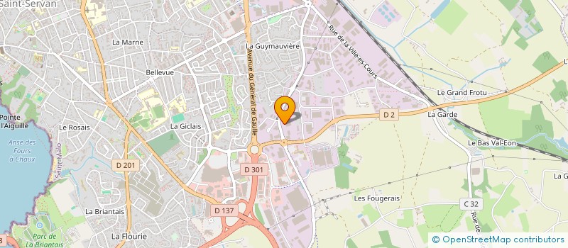 localisation de l'entreprise S.P.H.P. SOCIETE DE PARTICIPATION HOTELIERE PRENVEILLE à SAINT-MALO