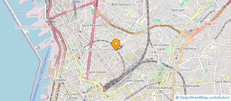 localisation de l'entreprise S.P.H SARL PRO HABITAT à MARSEILLE