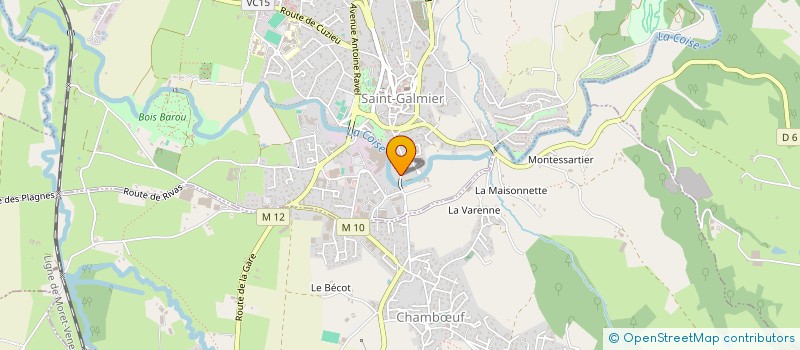 localisation de l'entreprise S.P. HABITAT à SAINT-GALMIER