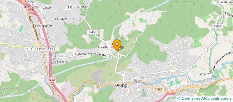 localisation de l'entreprise S P I  AURIOL