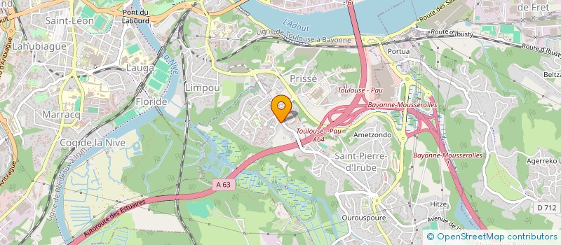 localisation de l'entreprise S.P.I. ENERGIES 64-40  ANGLET