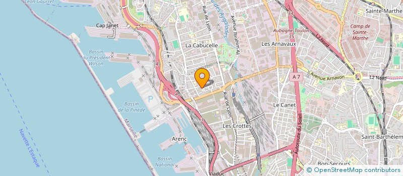 localisation de l'entreprise S.P.I.T à MARSEILLE