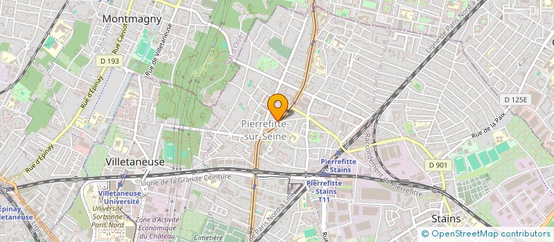 localisation de l'entreprise S&P IMMO  PIERREFITTE-SUR-SEINE