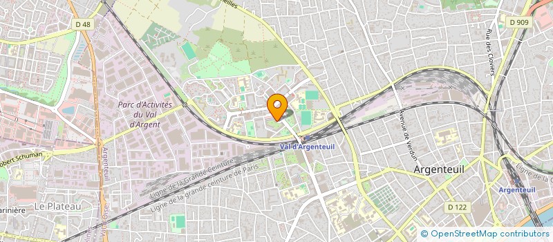 localisation de l'entreprise S.P INCENDIE  ARGENTEUIL