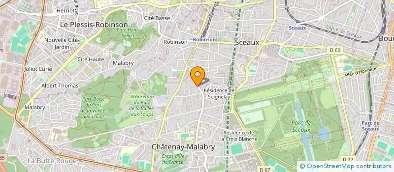 localisation de l'entreprise S.P. INVEST à CHATENAY-MALABRY
