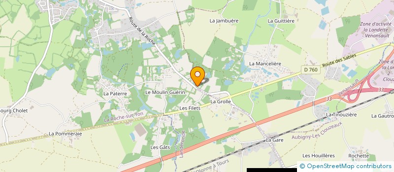 localisation de l'entreprise S P J A  VENANSAULT