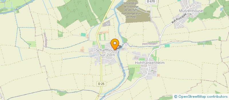 localisation de l'entreprise S.P.J COUVERTURE ZINGUERIE  SCHWINDRATZHEIM