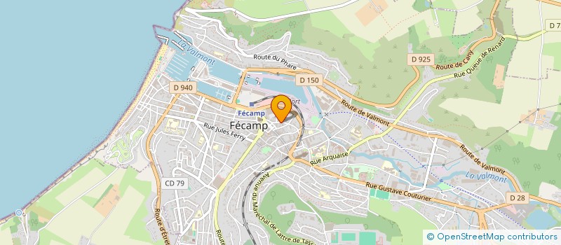 localisation de l'entreprise S.P.L.  FECAMP