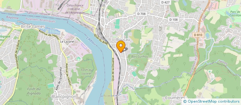 localisation de l'entreprise S.P.L. AQUITAINE  BOUCAU