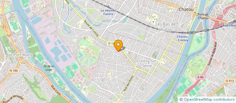 localisation de l'entreprise S.P. LACROIX & ENFANTS  CROISSY-SUR-SEINE