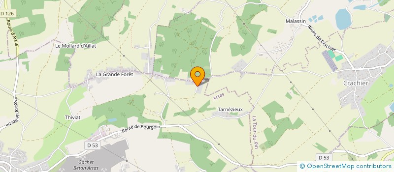 localisation de l'entreprise S.P. LANGOUVERT  MEYRIEU-LES-ETANGS