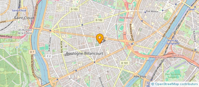 localisation de l'entreprise S P M B à BOULOGNE-BILLANCOURT