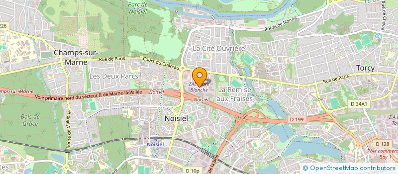 localisation de l'entreprise S.P.M. CONSTRUCTION  NOISIEL