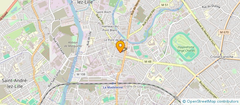 localisation de l'entreprise S.P.M.D. à MARCQ-EN-BARŒUL