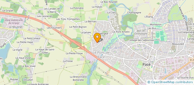 localisation de l'entreprise S.P.M.J.  PACE