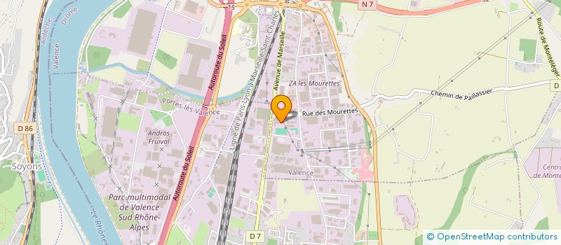 localisation de l'entreprise S.P.M.M. NOUVELLE à VALENCE