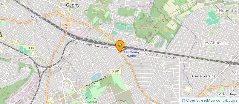 localisation de l'entreprise S.P.MACONNERIE  GAGNY
