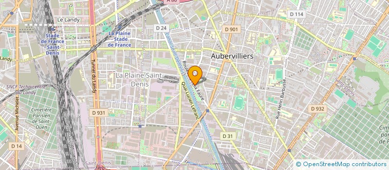 localisation de l'entreprise S P N G  AUBERVILLIERS