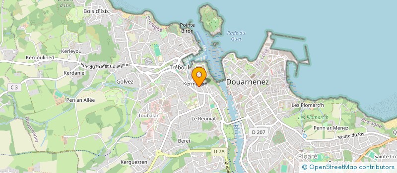 localisation de l'entreprise S&P NANO  DOUARNENEZ