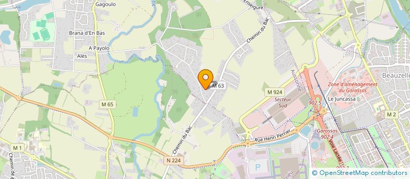 localisation de l'entreprise S.P. NETTOYAGE à AUSSONNE