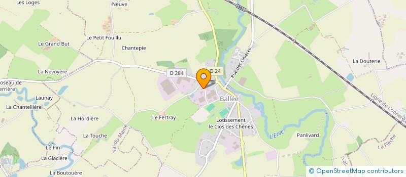 localisation de l'entreprise S.P.O.  VAL-DU-MAINE