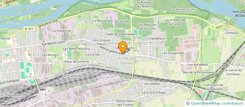 localisation de l'entreprise S.P.P.F.  LA VILLE-AUX-DAMES