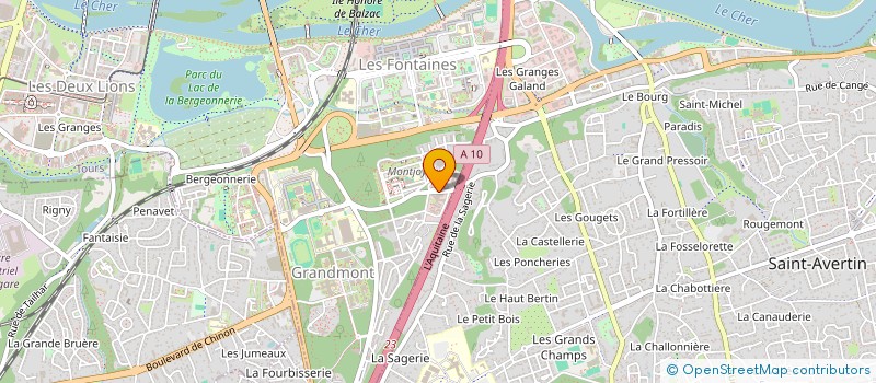 localisation de l'entreprise S.P.P.M  TOURS